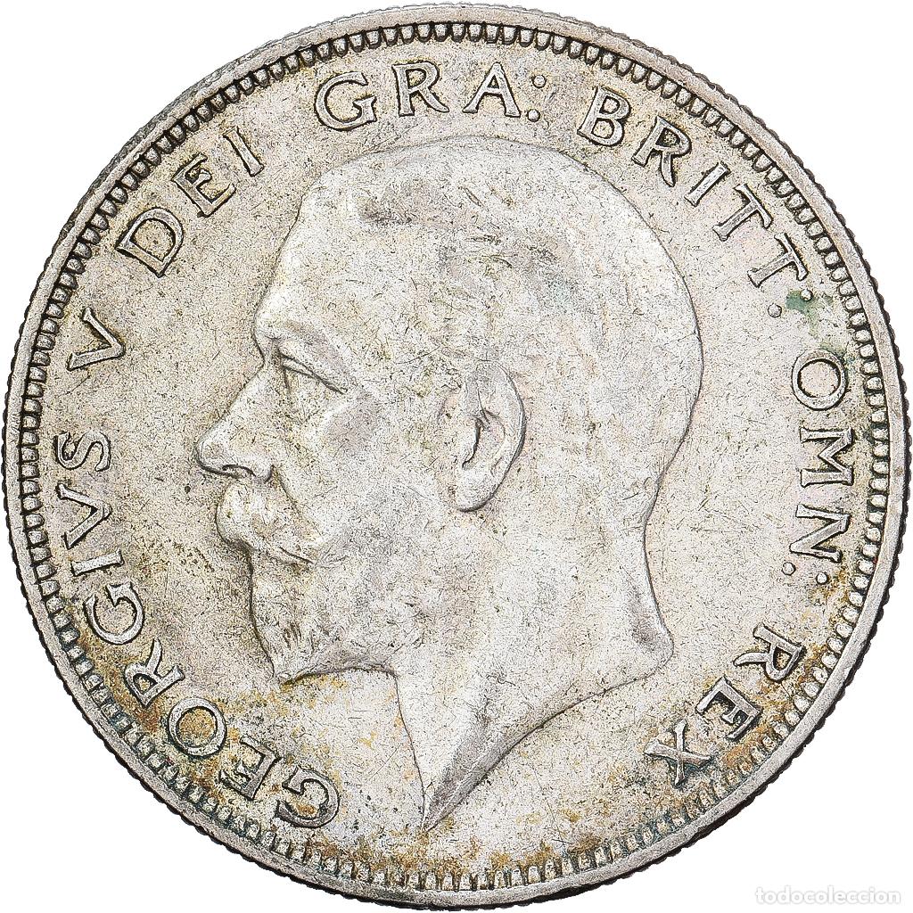 Monedas antiguas de Europa: [#1509884] Gran Breta&ntilde;a, George V, 1/2 Crown, 1935, Plata, BC+, KM:835
