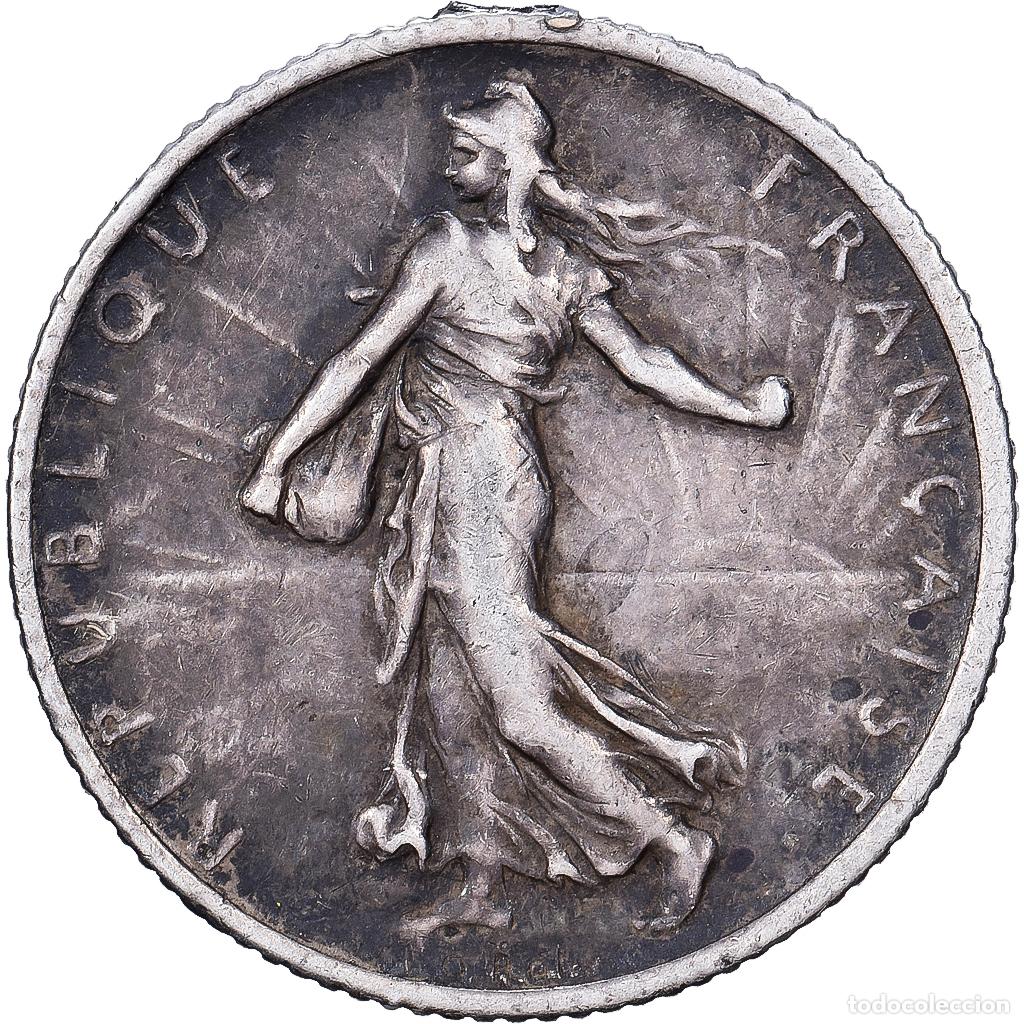 Monedas antiguas de Europa: [#1509893] Francia, Franc, Semeuse, 1902, Paris, Plata, BC+, KM:844.1