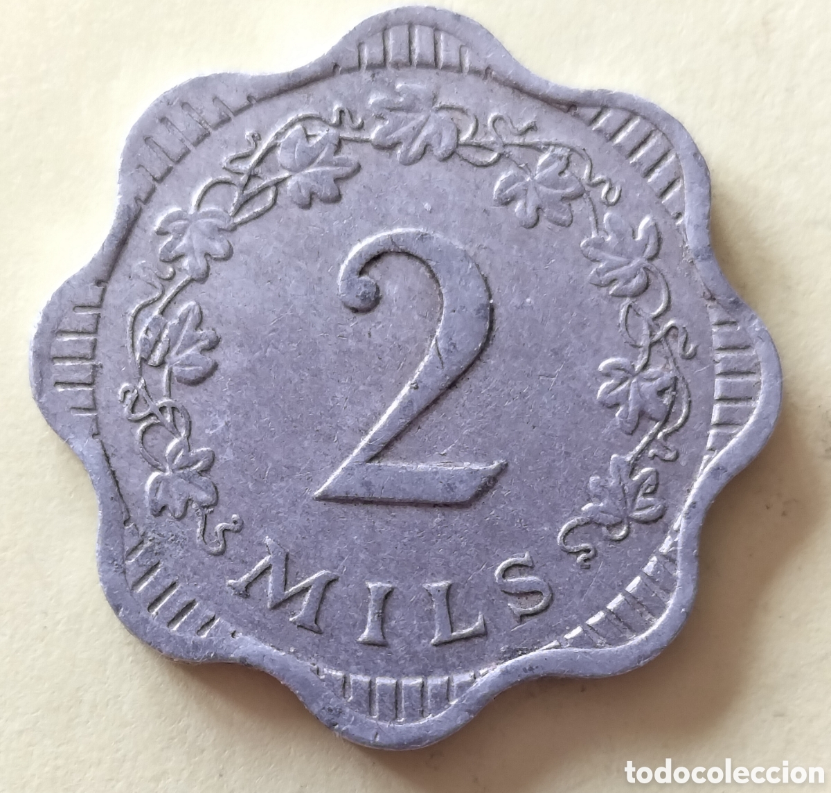 Moedas antigas da Europa: Moneda 2 Mils 1972 Malta.