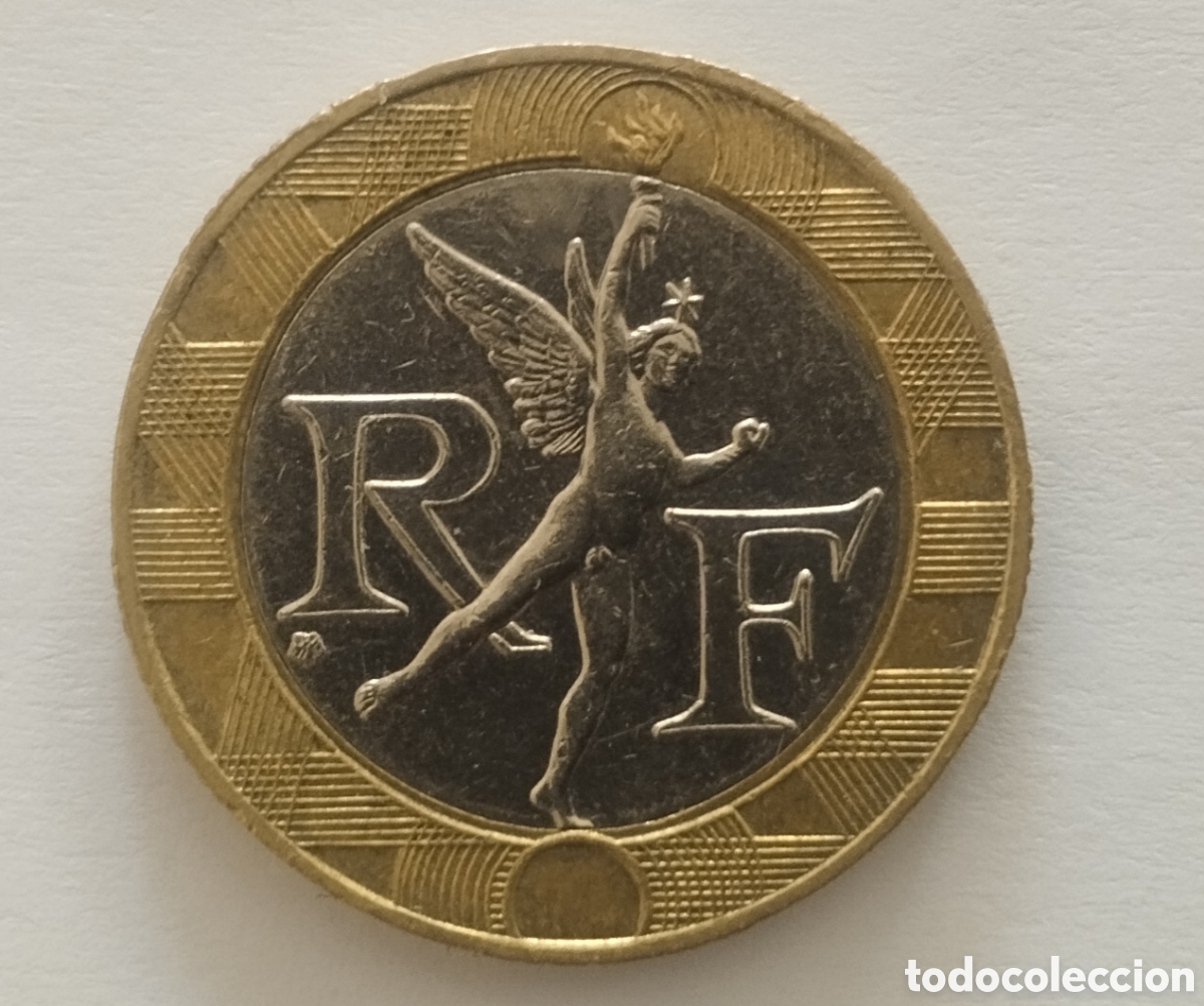 Monedas antiguas de Europa: MONEDA DE FRANCIA DE 10 FRANCOS 1988 (FOTO)