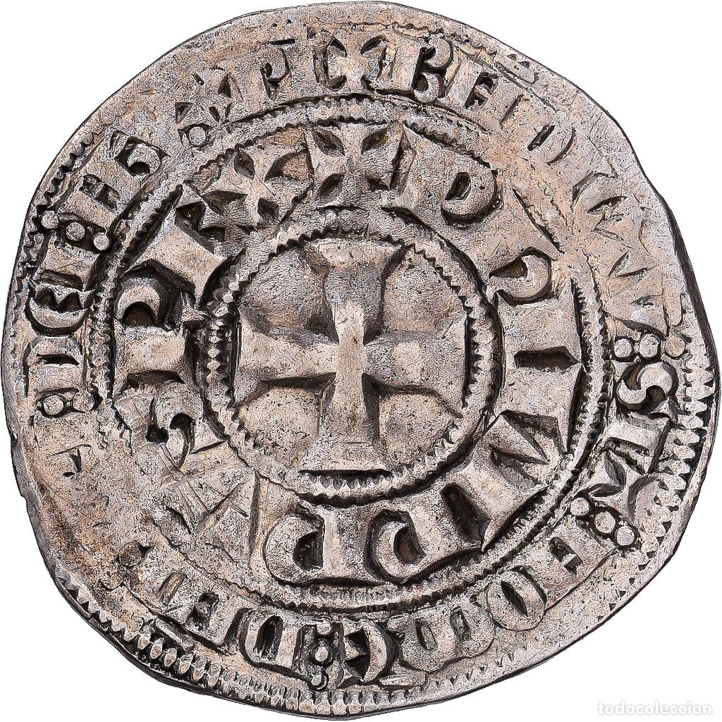 Monedas antiguas de Europa: [#1545065] Francia, Philippe IV, Gros Tournois, AH 1290 / 1873, Plata, BC+, Duplessy:214