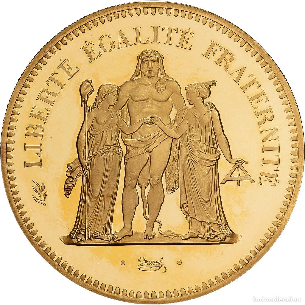 Monedas antiguas de Europa: [#1545013] Francia, 50 Francs, Hercule, 1975, MDP, Pi&eacute;fort, Oro, SC, Gadoury:223.P2