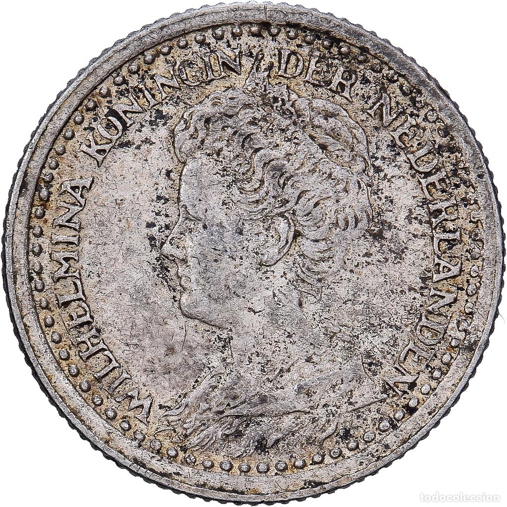 Monedas antiguas de Europa: [#1509895] Pa&iacute;ses Bajos, Wilhelmina I, 10 Cents, 1919, Utrecht, Plata, MBC, KM:145
