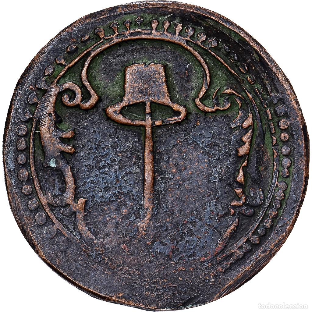 Monedas antiguas de Europa: [#1545159] Corsican Republic, Pascal Paoli, 1 Soldo, 1768, Corte, Vell&oacute;n, BC+, Gadoury:5