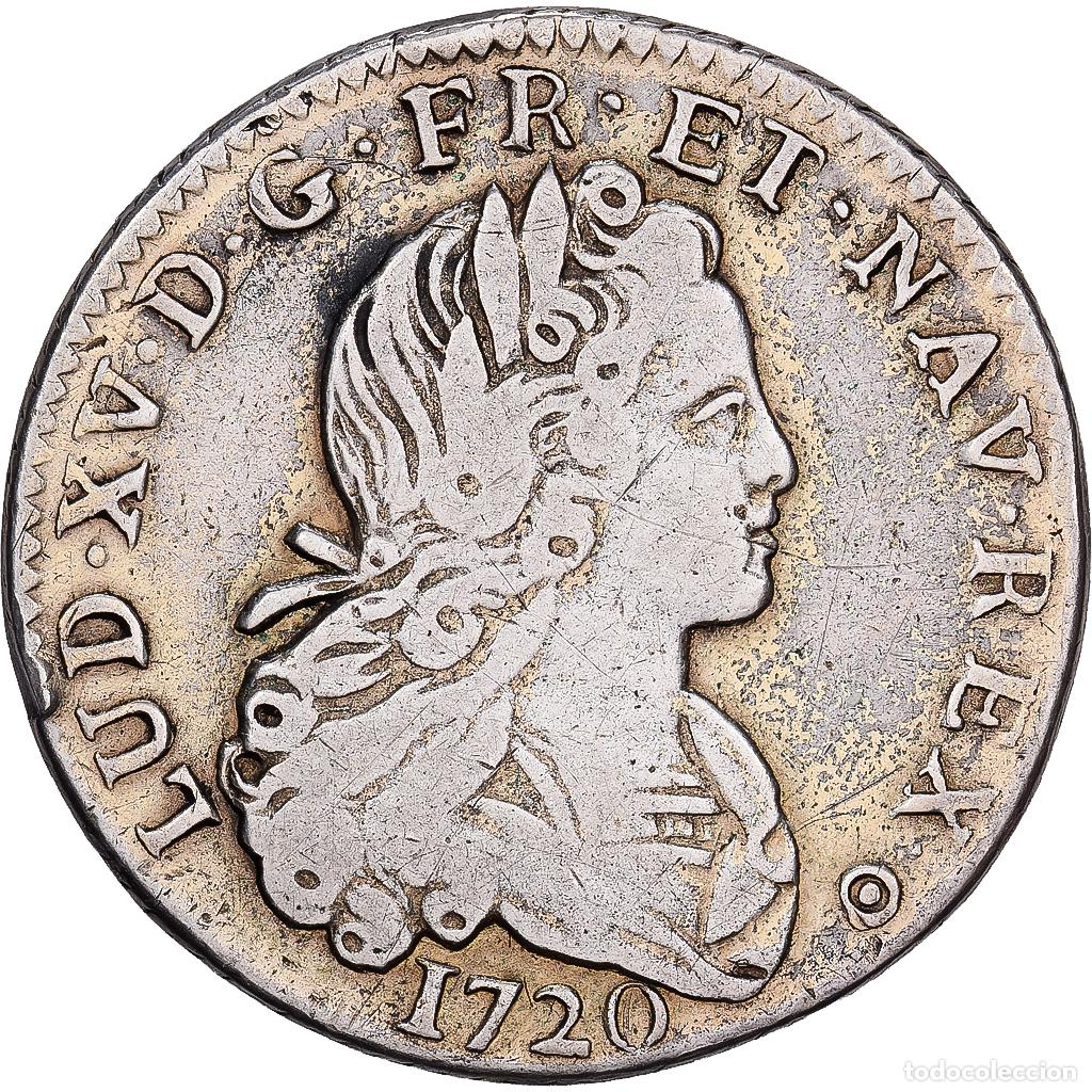 Alte M&uuml;nzen aus Europa: [#1545042] Francia, Louis XV, Petit Louis d'Argent, 1720, Bordeaux, Plata, BC+, Gadoury:305