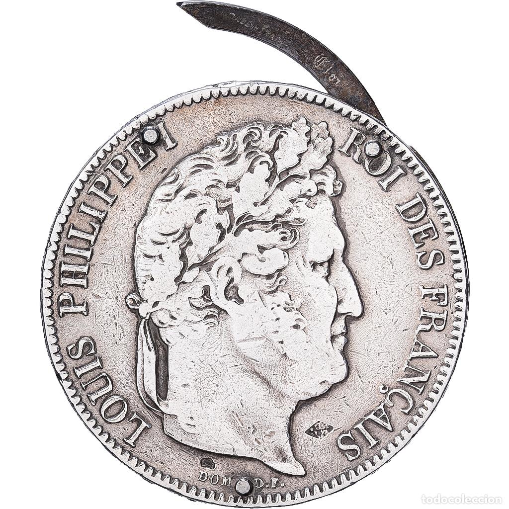 Alte M&uuml;nzen aus Europa: [#1545223] Francia, 5 Francs, 1842, Rouen, Plata, BC+, Gadoury:678