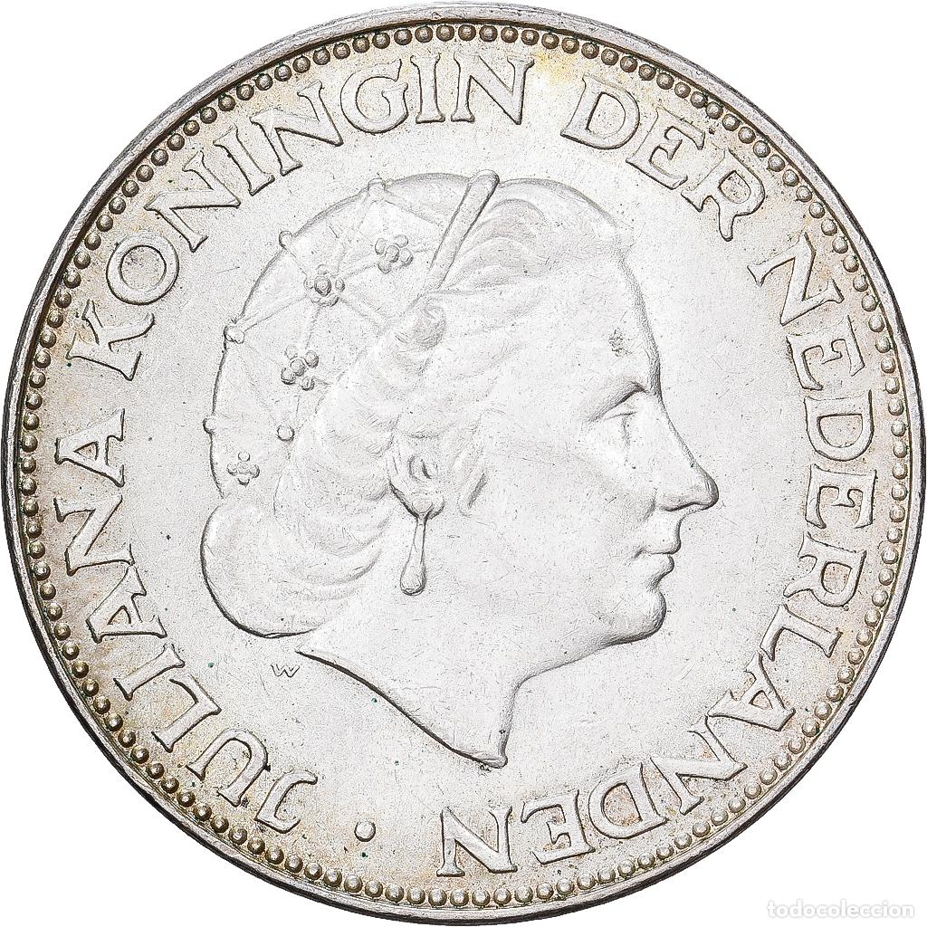 Monedas antiguas de Europa: [#1509888] Pa&iacute;ses Bajos, 2-1/2 Gulden, 1964, Plata, MBC+, KM:185