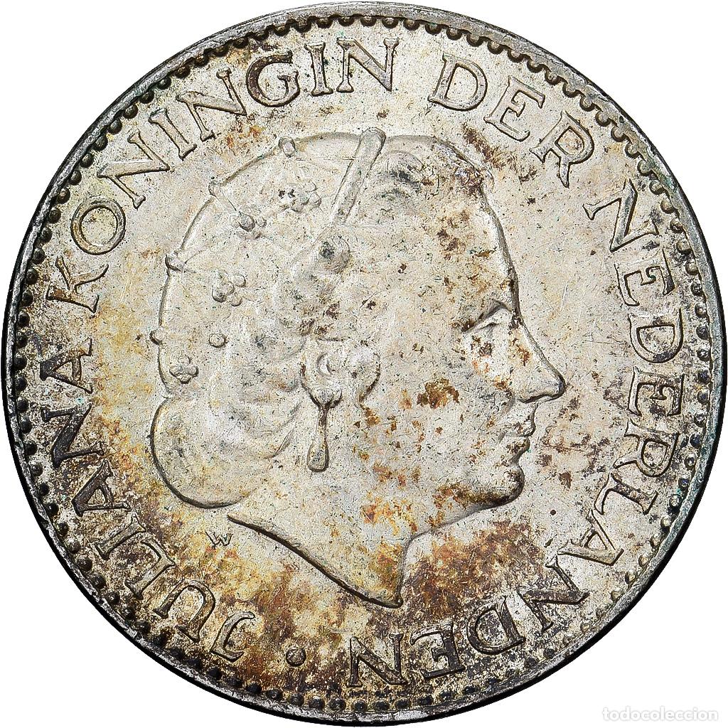 Monedas antiguas de Europa: [#1509890] Pa&iacute;ses Bajos, Juliana, Gulden, 1955, Plata, MBC+, KM:184