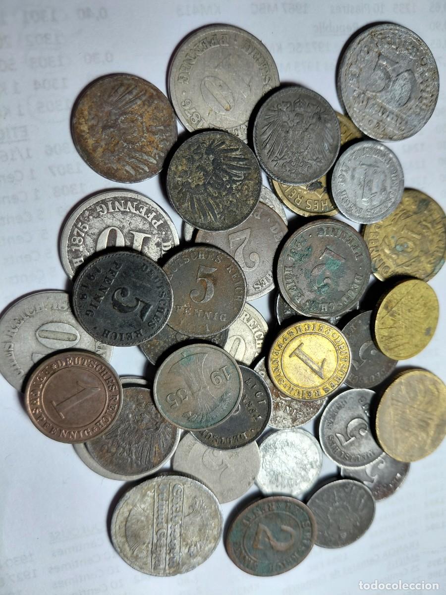 Monedas antiguas de Europa: ALEMANIA - LOTE 36 MONEDAS