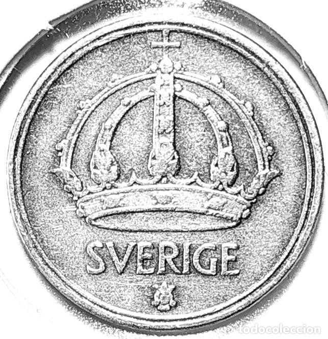 Monedas antiguas de Europa: SUECIA (1908-1950) - 10 ORE 1950 TS - REY GUSTAF V - A - 1,45 GR. PLATA 0,400 - DIAMETRO 15 mm