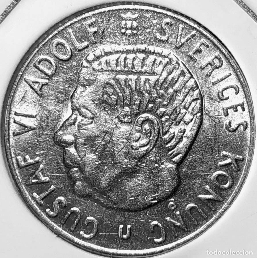 Monedas antiguas de Europa: SUECIA (1950-1973) - 1 CORONA 1971 - REY GUSTAF VI ADOLF - A - 7 GR. COBRE-NICKEL - DIAMETRO 25 mm