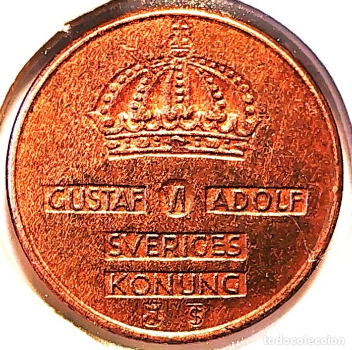 Monedas antiguas de Europa: SUECIA (1950-1973) - 1 ORE 1953 TS - REY GUSTAF VI ADOLF - A - 2 GR. BRONCE - DIAMETR 16 mm - KM#820