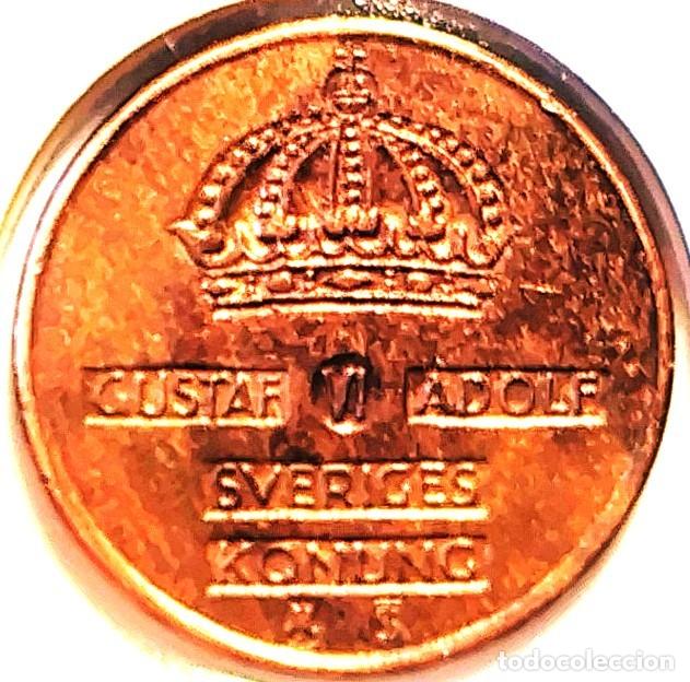 Monedas antiguas de Europa: SUECIA (1950-1973) - 1 ORE 1957 TS - REY GUSTAF VI ADOLF - A - 2 GR. BRONCE - DIAMETR 16 mm - KM#820