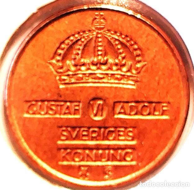 Monedas antiguas de Europa: SUECIA (1950-1973) - 1 ORE 1958 TS - REY GUSTAF VI ADOLF - A - 2 GR. BRONCE - DIAMETR 16 mm - KM#820