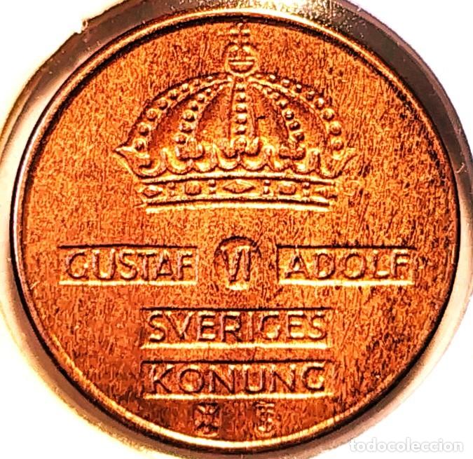 Monedas antiguas de Europa: SUECIA (1950-1973) - 1 ORE 1959 TS - REY GUSTAF VI ADOLF - A - 2 GR. BRONCE - DIAMETR 16 mm - KM#820