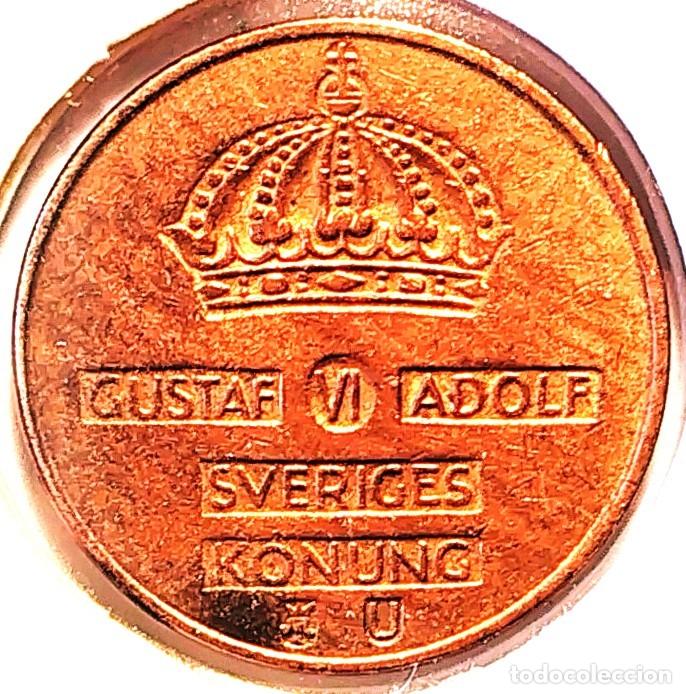 Monedas antiguas de Europa: SUECIA (1950-1973) - 1 ORE 1970 U - REY GUSTAF VI ADOLF - A - 2 GR. BRONCE - DIAMETRO 16 mm - KM#820