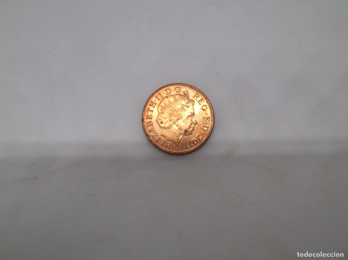Monedas antiguas de Europa: Moneda de Gran Breta&ntilde;a Elizabeth II 2011 One penny