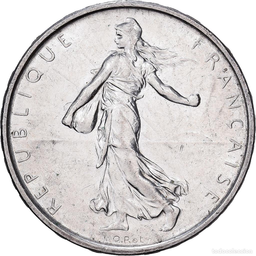 Monedas antiguas de Europa: [#1509915] Francia, 5 Francs, Semeuse, 1962, Plata, EBC, KM:926