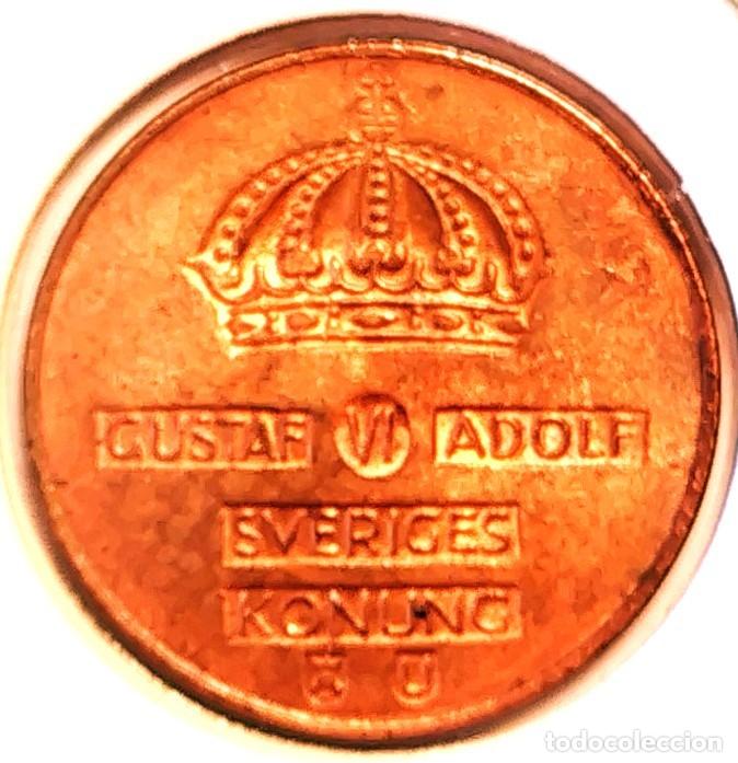 Old Coins of Europe: SUECIA (1950-1973) - 2 ORE 1967 U - REY GUSTAF VI ADOLF - A - 4 GR. BRONCE - DIAMETRO 21 mm - KM#821
