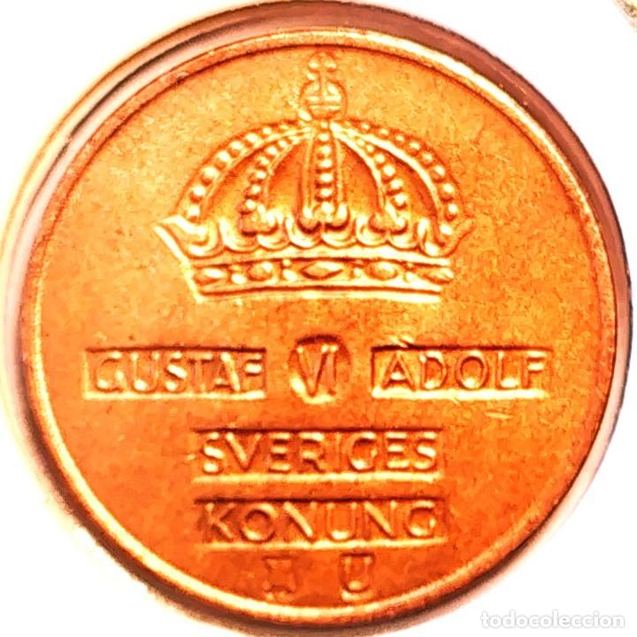 Old Coins of Europe: SUECIA (1950-1973) - 2 ORE 1971 U - REY GUSTAF VI ADOLF - A - 4 GR. BRONCE - DIAMETRO 21 mm - KM#821