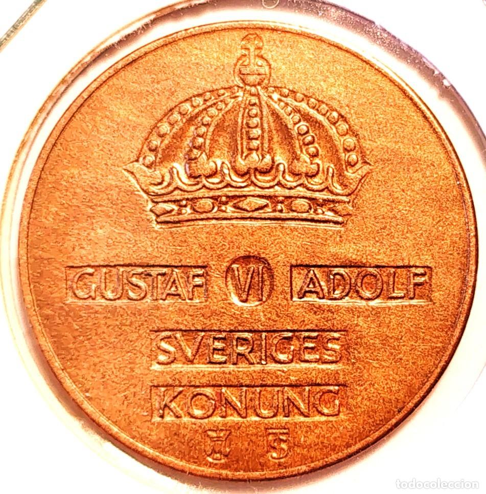 Monedas antiguas de Europa: SUECIA (1950-1973) - 5 ORE 1952 TS - REY GUSTAF VI ADOLF - A - 8 GR. BRONCE - DIAMETR 27 mm - KM#822