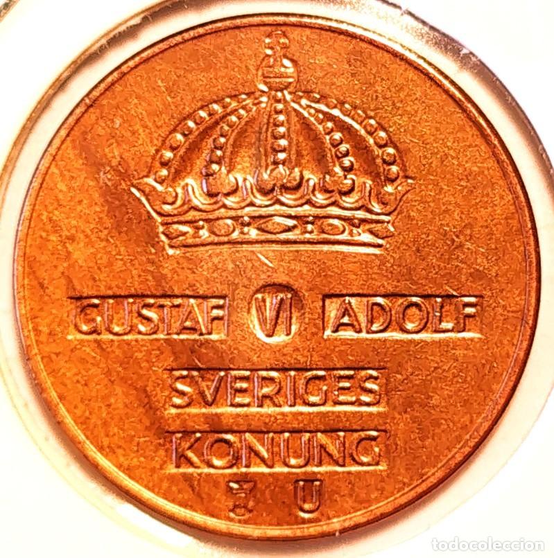 Monedas antiguas de Europa: SUECIA (1950-1973) - 5 ORE 1969 U - REY GUSTAF VI ADOLF - A - 8 GR. BRONCE - DIAMETRO 27 mm - KM#822