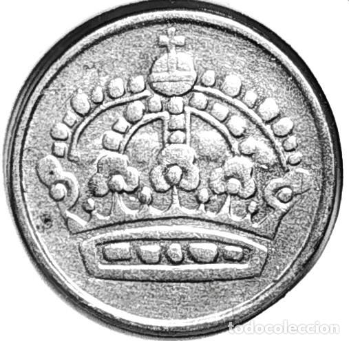 Monedas antiguas de Europa: SUECIA (1950-1973) - 25 ORE 1955 TS - REY GUSTAF VI ADOLF - A - 2,32 GR. PLATA 0,400 - DIAMETRO 17 m