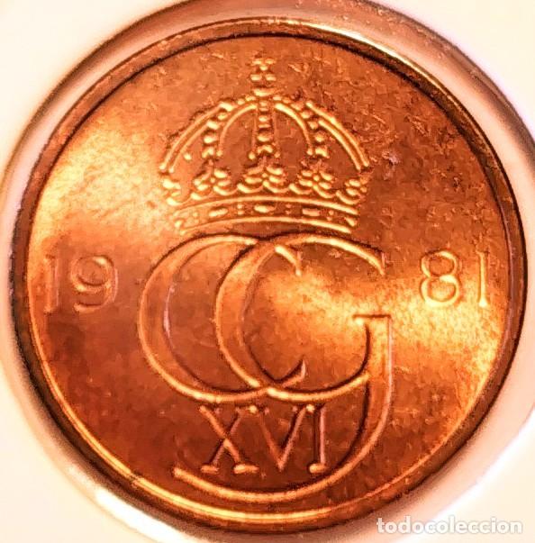Alte M&uuml;nzen aus Europa: SUECIA (1975-) - 5 ORE 1981 U - REY CARL XVI GUSTAF - A - 2,68 GR. BRONCE - DIAMETRO 18 mm - KM#849