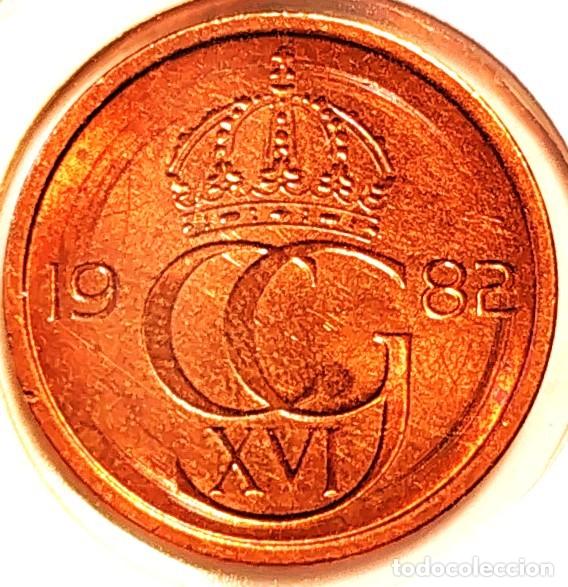 Alte M&uuml;nzen aus Europa: SUECIA (1975-) - 5 ORE 1982 U - REY CARL XVI GUSTAF - A - 2,68 GR. BRONCE - DIAMETRO 18 mm - KM#849