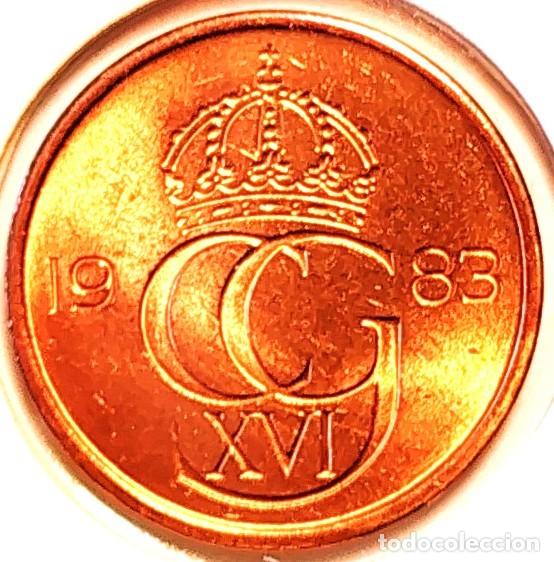 Alte M&uuml;nzen aus Europa: SUECIA (1975-) - 5 ORE 1983 U - REY CARL XVI GUSTAF - A - 2,68 GR. BRONCE - DIAMETRO 18 mm - KM#849
