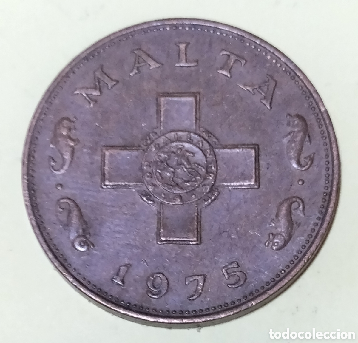 Alte M&uuml;nzen aus Europa: Moneda 1 Centavo 1975 Malta.