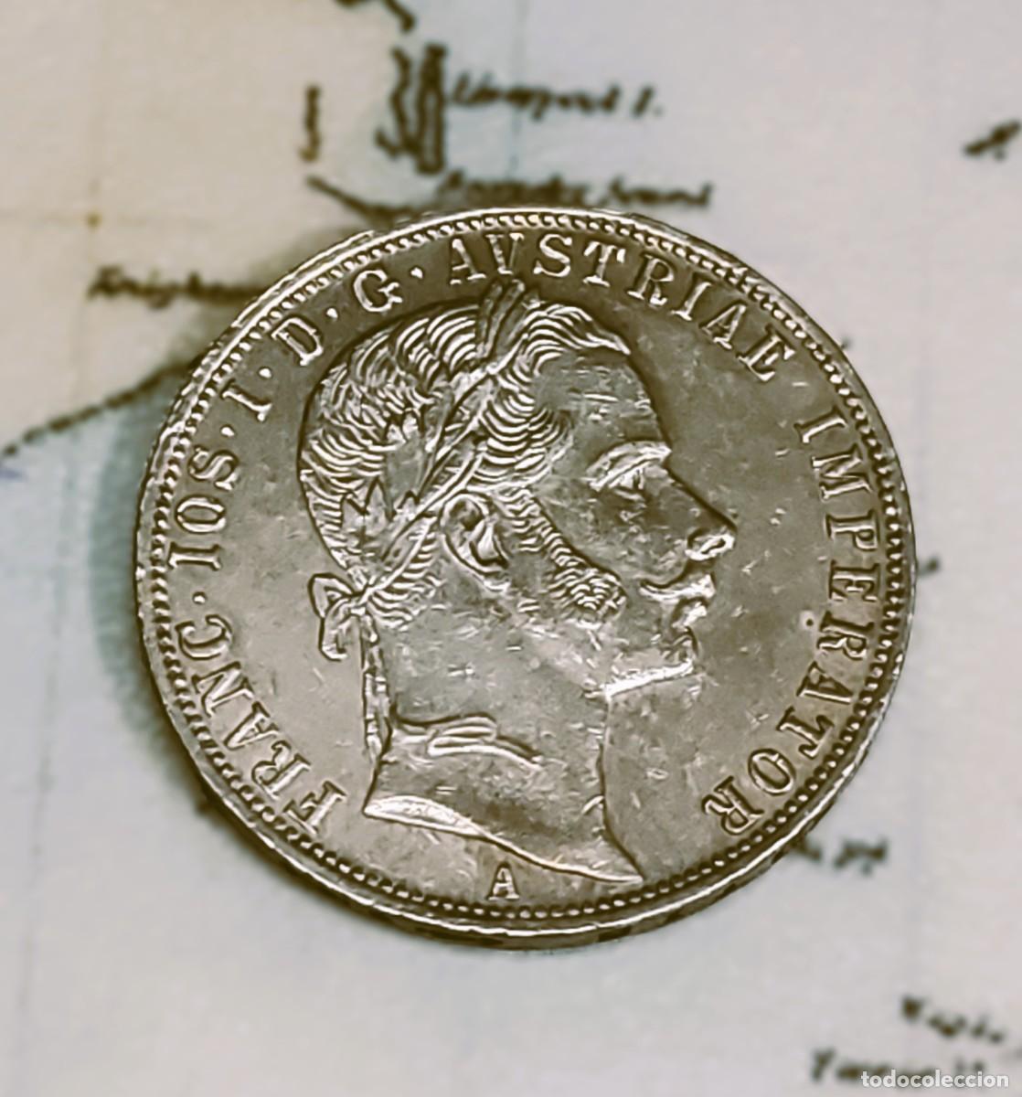 Monnaies anciennes de Europe: 1 FLORIN DE PLATA DE AUSTRIA DEL A&Ntilde;O 1861-A.CASI SIN CIRCULAR