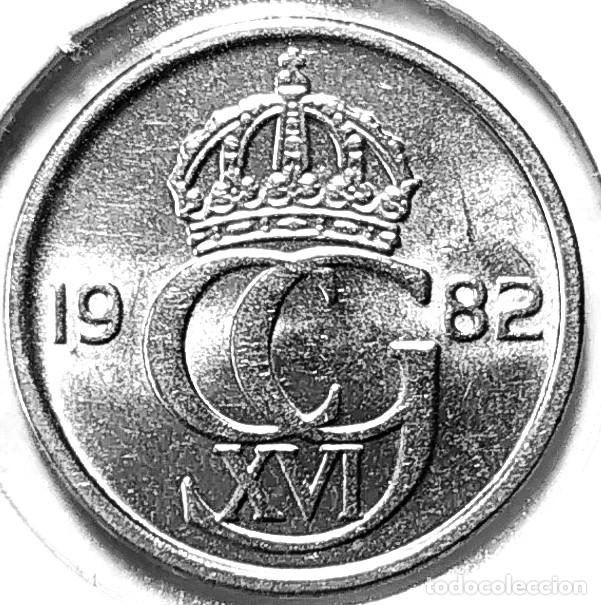 Monedas antiguas de Europa: SUECIA (1975-) - 10 ORE 1982 U - REY CARL XVI GUSTAF - A - 1,44 GR. COBRE NIQUELADO - DIAMETRO 15 mm