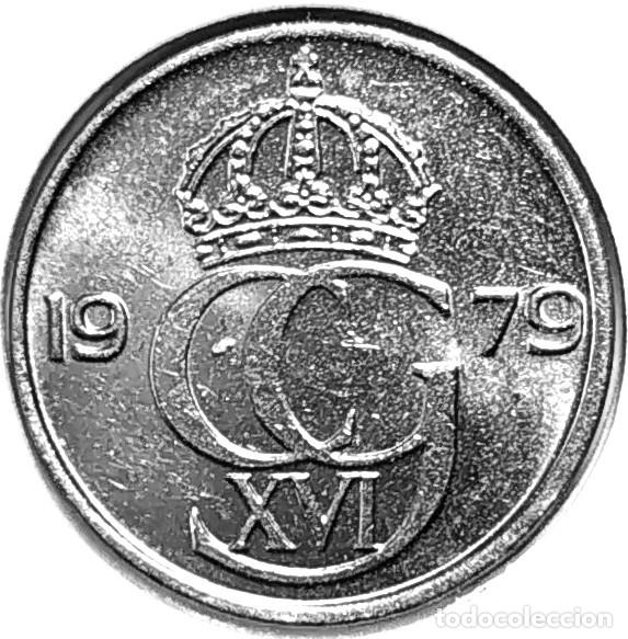 Monedas antiguas de Europa: SUECIA (1975-) - 25 ORE 1979 U - REY CARL XVI GUSTAF - A - 2,18 GR. CUPRONIQUEL - DIAMETRO 17 mm