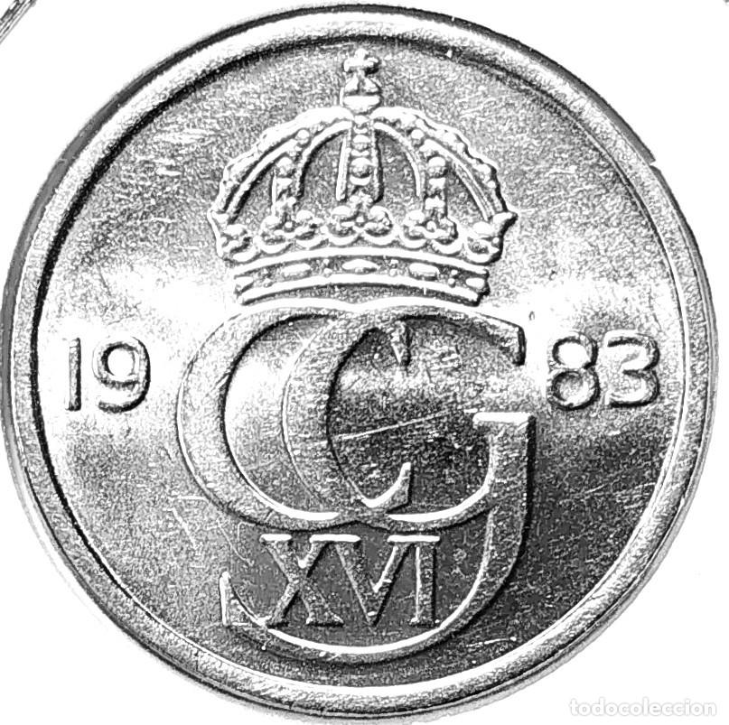 Monedas antiguas de Europa: SUECIA (1975-) - 50 ORE 1983 U - REY CARL XVI GUSTAF - A - 4,50 GR. CUPRONIQUEL - DIAMETRO 22 mm