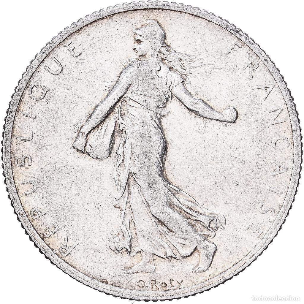 Monedas antiguas de Europa: [#1509921] Francia, 2 Francs, Semeuse, 1905, Paris, Plata, MBC, KM:845.1