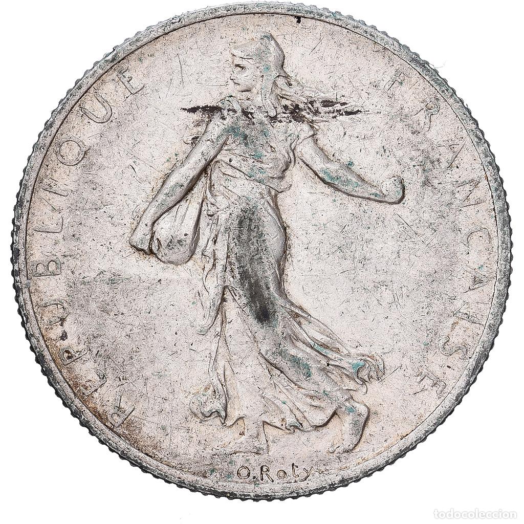 Monedas antiguas de Europa: [#1509925] Francia, 2 Francs, Semeuse, 1910, Paris, Plata, BC+, KM:845.1
