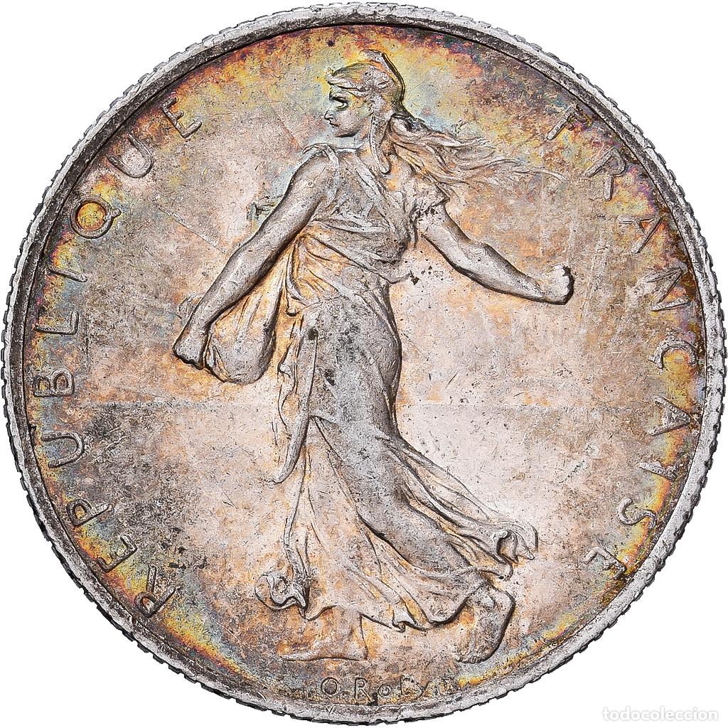 Monedas antiguas de Europa: [#1509929] Francia, 2 Francs, Semeuse, 1914, Paris, Plata, EBC+, KM:845.1