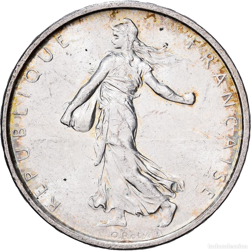 Monedas antiguas de Europa: [#1509933] Francia, 5 Francs, Semeuse, 1963, Plata, EBC+, KM:926