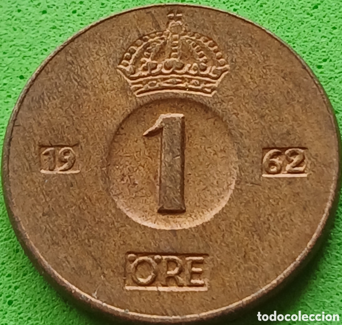 Monedas antiguas de Europa: Suecia 1 ore 1962 km#820