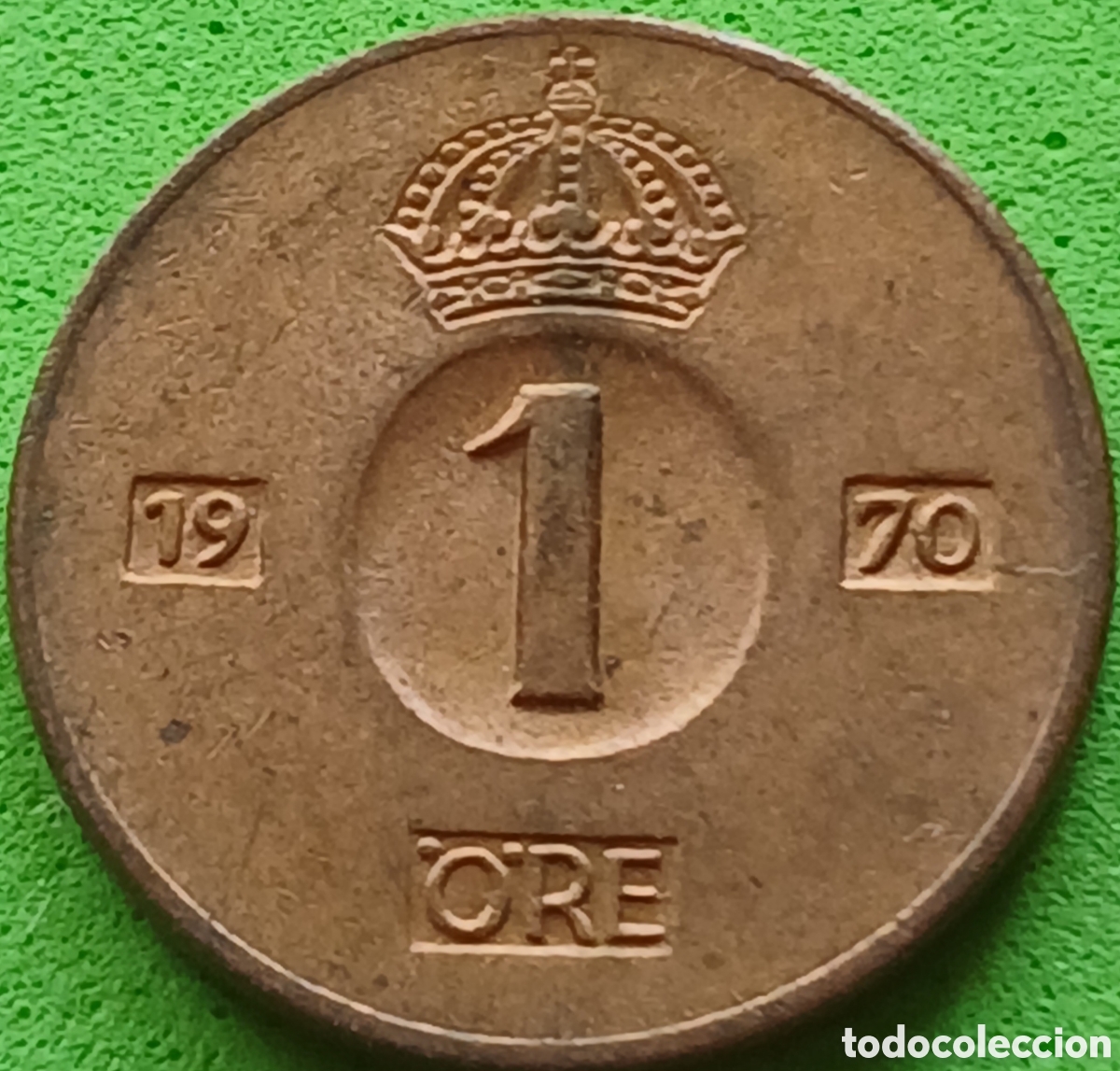 Monedas antiguas de Europa: Suecia 1 ore 1970 km#820