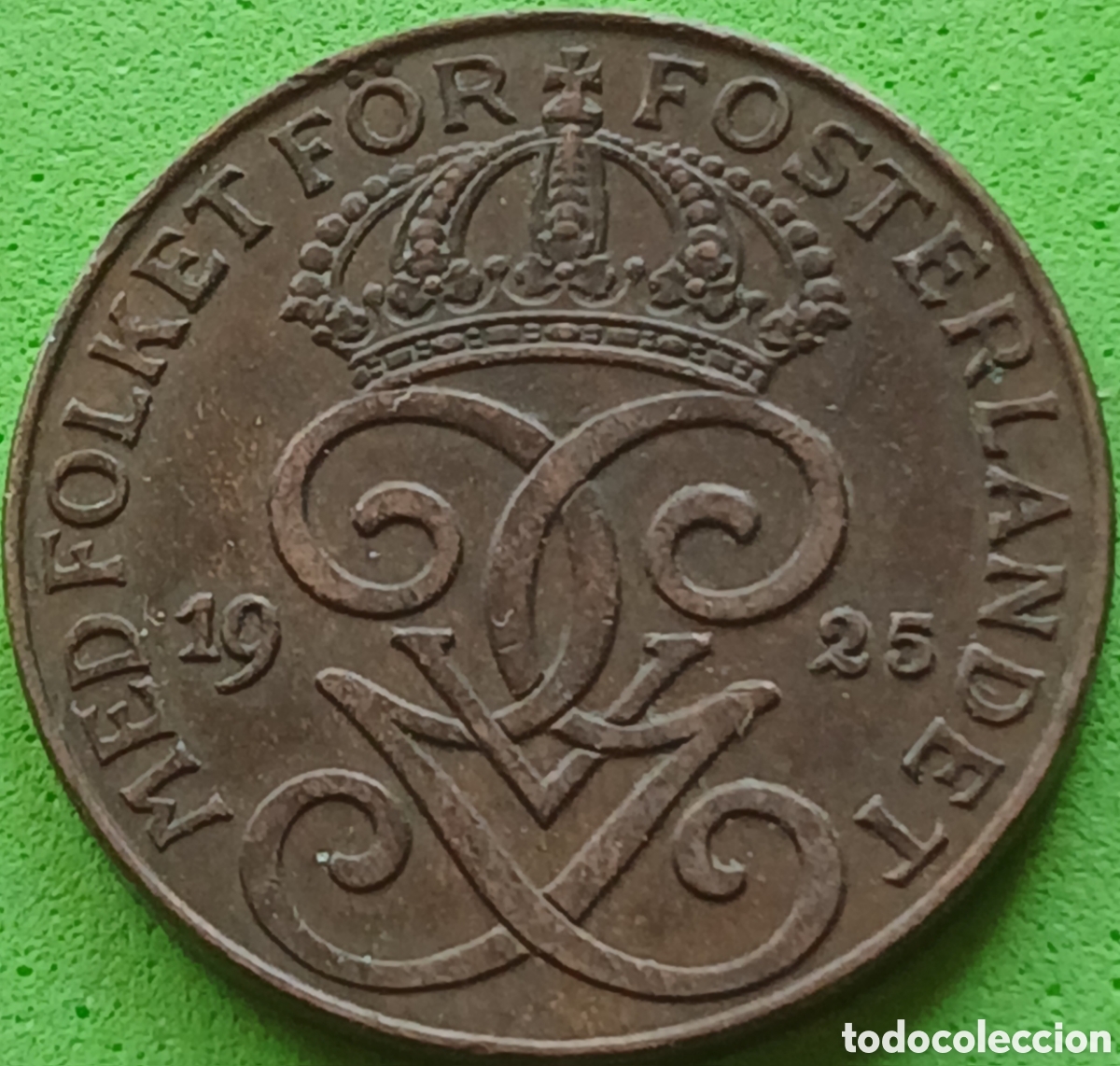 Monedas antiguas de Europa: Suecia 2 ore 1925 km#778