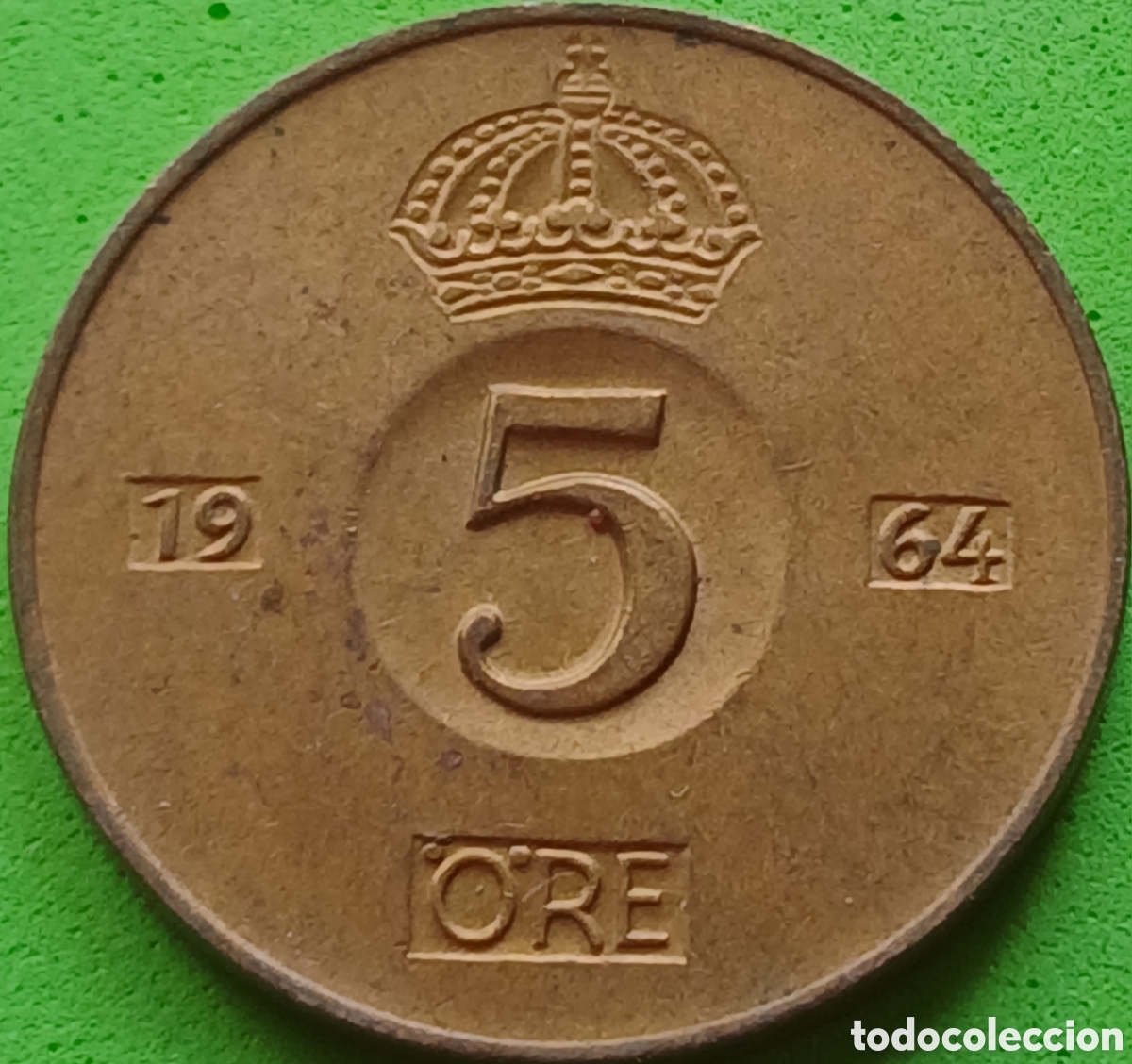 Monedas antiguas de Europa: Suecia 5 ore 1964 km#822