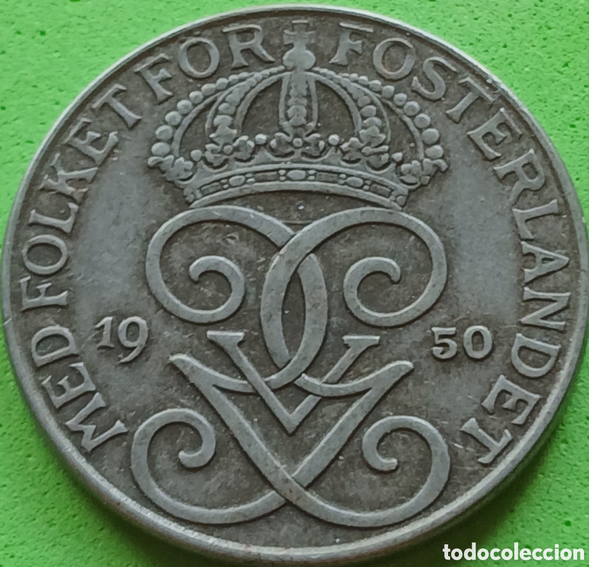 Monedas antiguas de Europa: Suecia 5 ore 1950 km#812