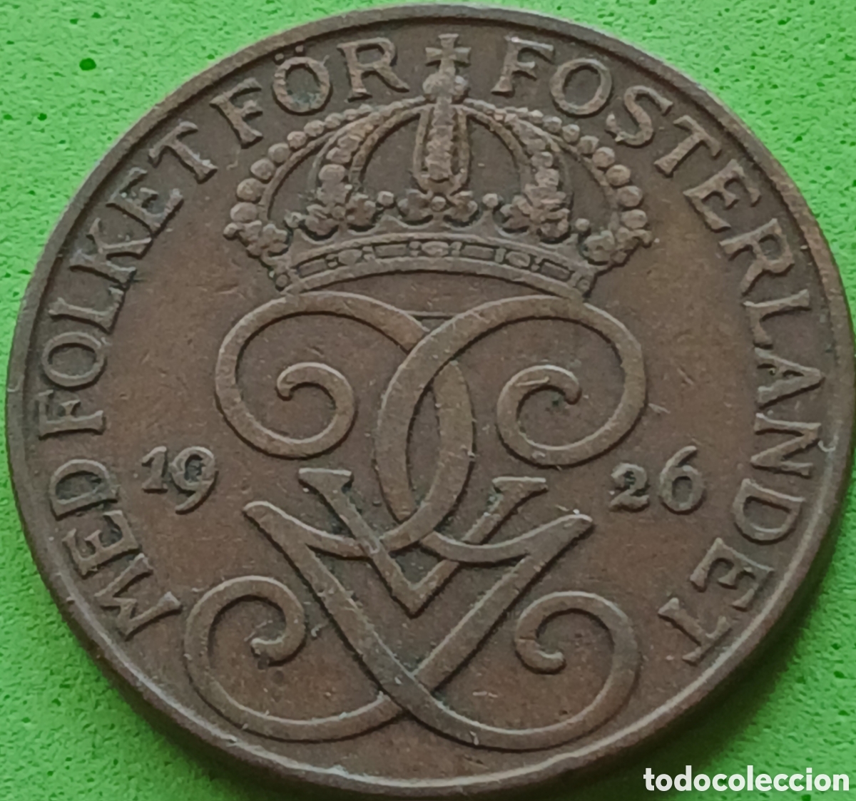 Monedas antiguas de Europa: Suecia 5 ore 1926 km#779