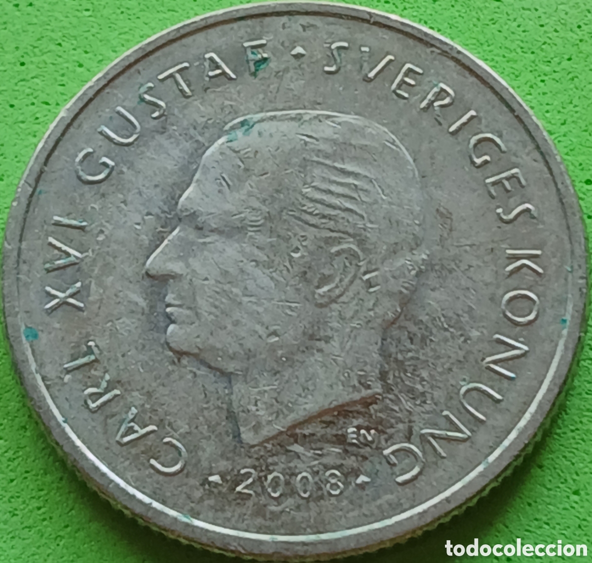 Monedas antiguas de Europa: Suecia 1 corona 2008 km#894
