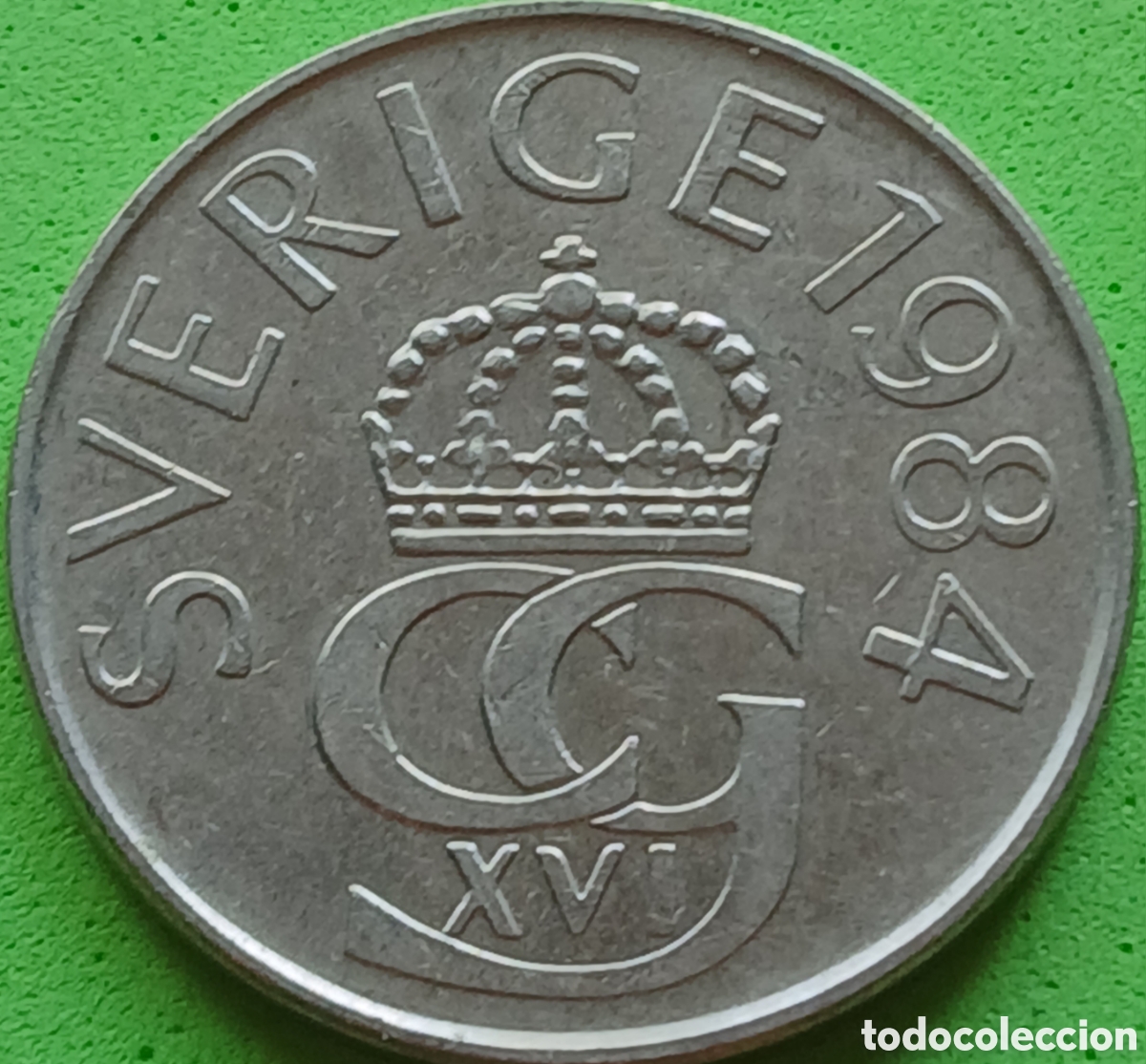 Monedas antiguas de Europa: Suecia 5 coronas 1984 km#853