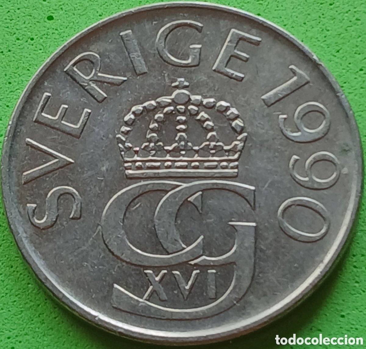 Monedas antiguas de Europa: Suecia 5 coronas 1990 km#853