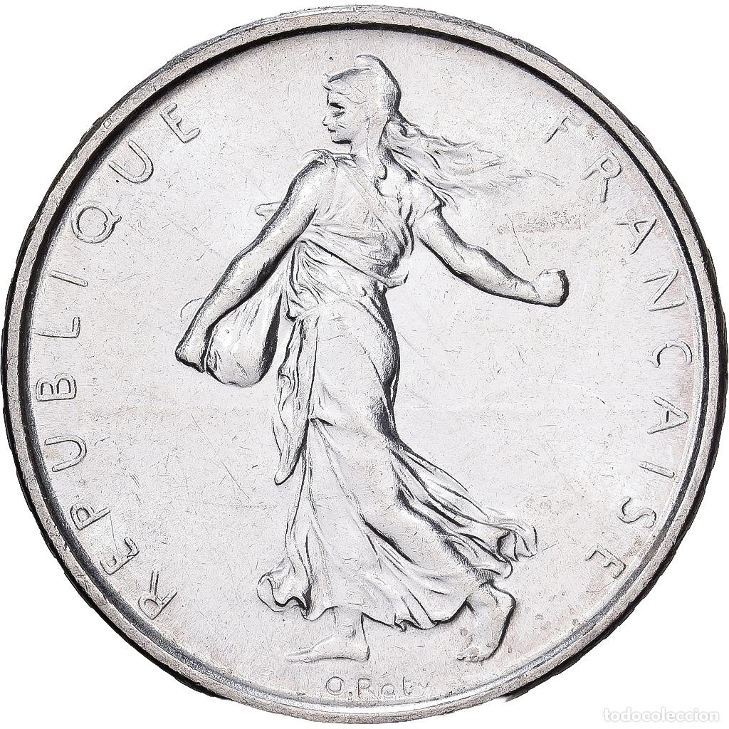 Moedas antigas da Europa: [#1509914] Francia, 5 Francs, Semeuse, 1962, Plata, EBC+, KM:926