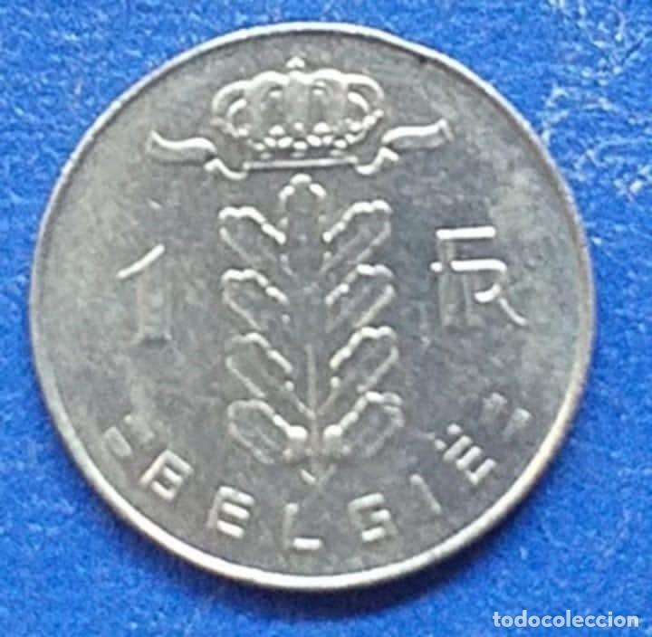 Monedas antiguas de Europa: MONEDAS DEL MUNDO B&eacute;lgica 1977 1 Franco/Baudouin I. Aluminio